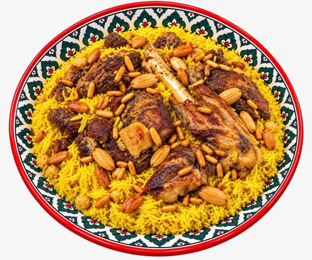 كيلو رز قدرة + كيلو لحمة