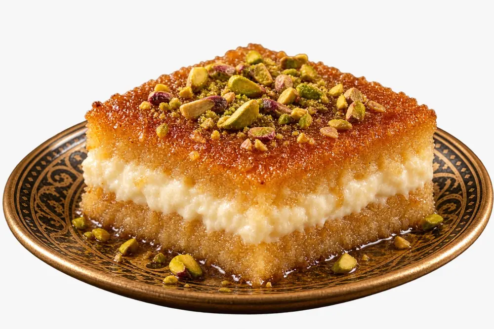 بسبوسة بالقشطة